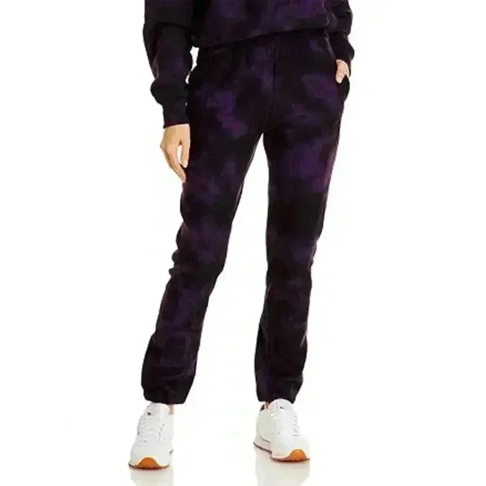 RAG AND BONE City Tie Dye Sweatpants Purple Multi Size Small